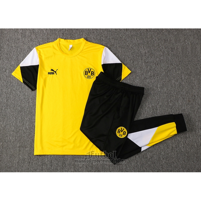 Chandal del Borussia Dortmund Manga Corta 2021-2022 Amarillo